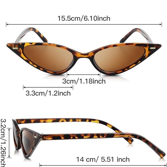 Vintage Cat Eye Leopard Sunglasses main image 4